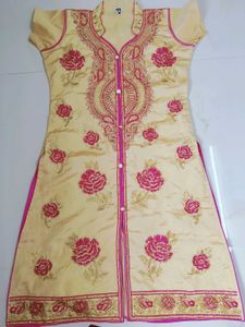Embroidered Kurta only Top