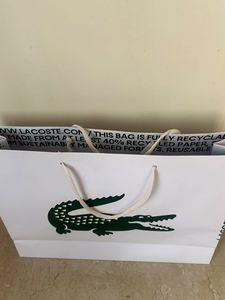 Lacoste luxury gifting paper bag 14’*18’inch