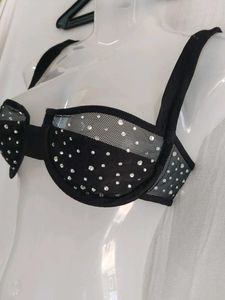Sparkly Black Bra