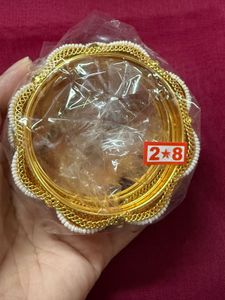 Sale | Pearl and Gold Bangle Set