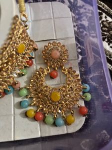 Elegant Gold Choker Necklace Set pack of 2 se