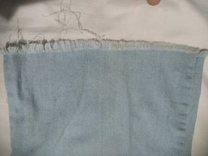 Stretchable Blue Denim Palazzo Pants