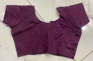 Elegant Purple Saree with Blouse