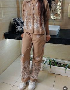 Embroidered co ord Set - Casual Chic