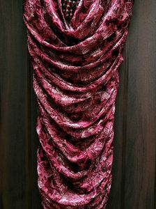Ruched Print Bodycon Dress