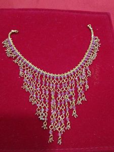 Elegant Beaded Necklace anti turnished