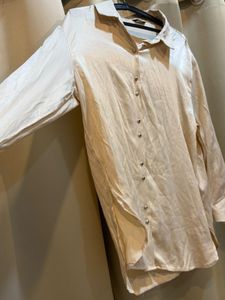 Elegant Satin Button-Up Shirt