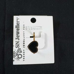 COMBO Black Heart and Triangle Ring