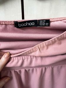 Dusty Rose Off-Shoulder Dress