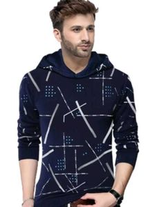 Men's Graphic Print Hoodie T-Shirt