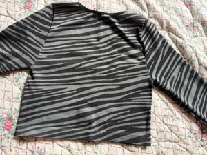 Zebra Print Crop Top