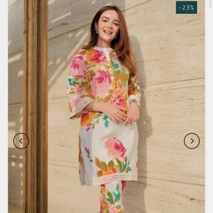 Modestouze attire Floral Kurta Set New Unwashed
