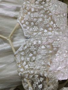 Elegant White Dress with Lace Detail