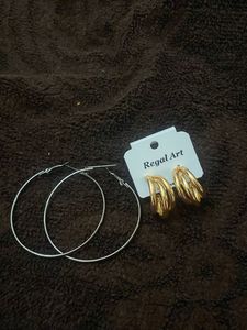 Regal Art Gold Tone Hoop Earrings