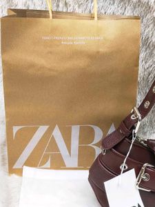 Zara Burgundy Shoulder Bag