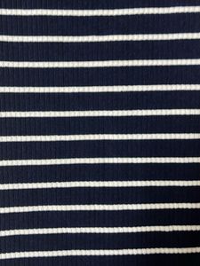 Striped Polo Neck Mini Dress