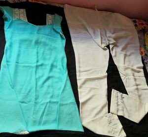 Beautiful Teal Kurta Set with Pants