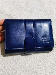 Stylish Blue Leather Wallet