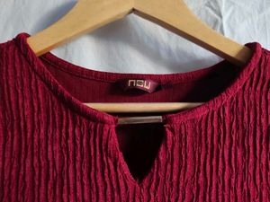 Burgundy top