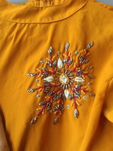 Stylish Mustard Top
