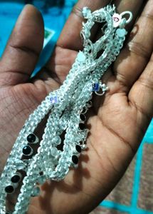 New Design Anklet Black Stone