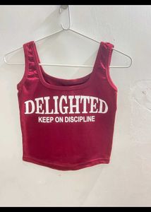 Red Graphic Tank Top