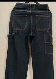 Baggy Dark Wash Cargo Jeans