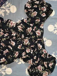 Chic Floral Print Midi Dress