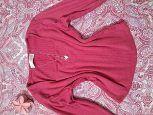 ZaraChic rose Long Sleeve Square Neck Top🎀🌷