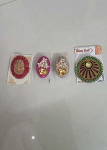 Set of 4 Decorative Saree Pins