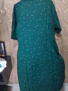 Green Polka Dot Kurta