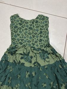 Floral Green Dress