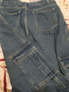 Stylish Blue Cargo Jeans