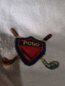 Men's Cream Long Sleeve Polo Shirt