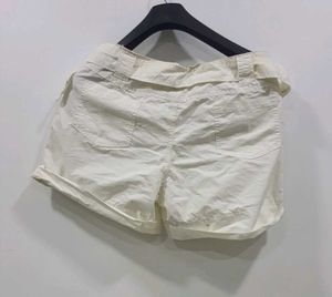 Classic White Cotton Shorts
