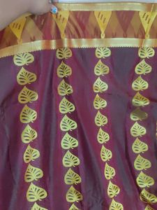 Leaf Print Saree