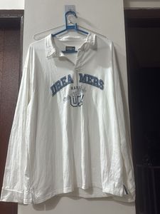 white colour full sleeve T-shirt
