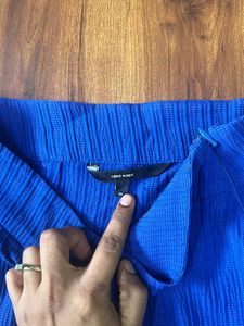 High waist Vero moda xs size blue pant side zip