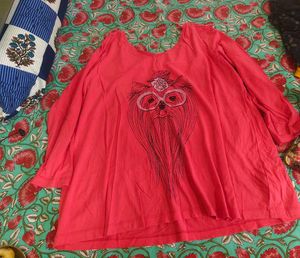 Vibrant Pink Graphic T-Shirt