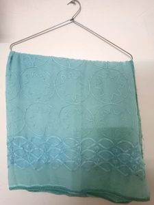 Sky Blue Chikankari Dupatta