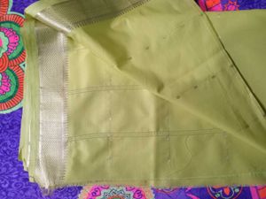 ✨New Green Saree with Gold Border✨