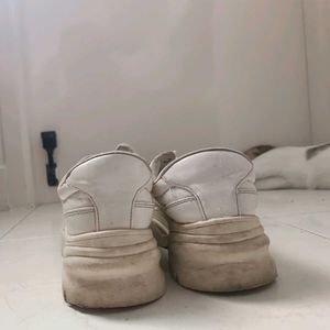 Chunky PU Platform Sneakers