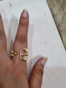 Unique Gold-Tone Statement Ring