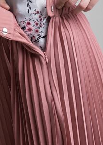 Pink Pleated Skirt