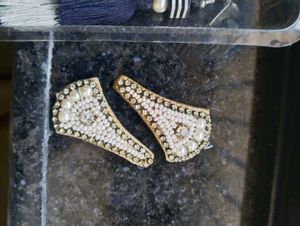 Boho Tassel Earrings and hairpin