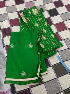 Green Embroidered Kurta