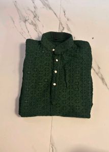 Men's Green Kurta