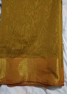 Elegant Silk Saree with Peacock Motif