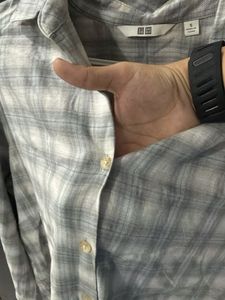 Oversized Plaid Button-Up Shirt