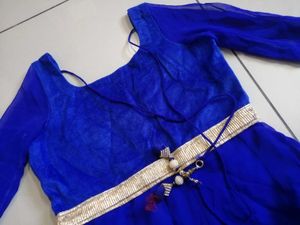 Royal Blue Anarkali Gown